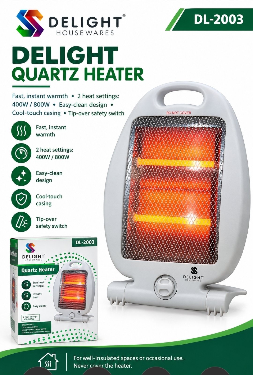 Delight Quartz Heater 
